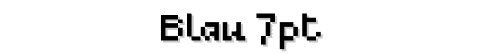 Blau 7pt font